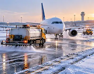 How Does Snow Melting Liquid Potassium Acetate Work on Icy Runways?